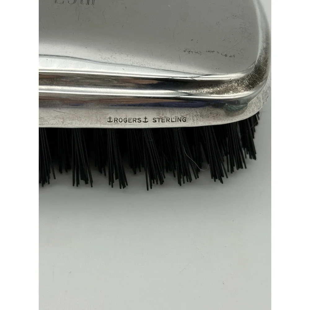 Antique/Vintage Rogers Sterling Silver Clothes Brush Grooming 4.5